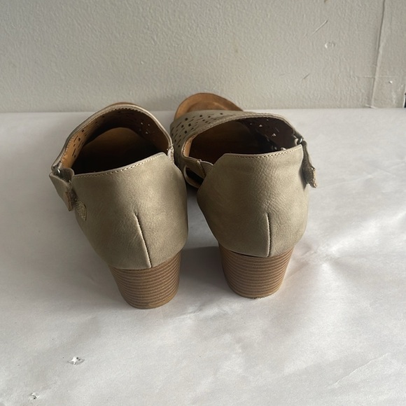 Eurosoft Addley Booties Women's Size 8M Black Open Toe Boho Chic Faux Leather - Picture 4 of 12